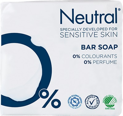 Neutral handsæbe fast 2 x 100 gr Uden farve og parfume (T144445)