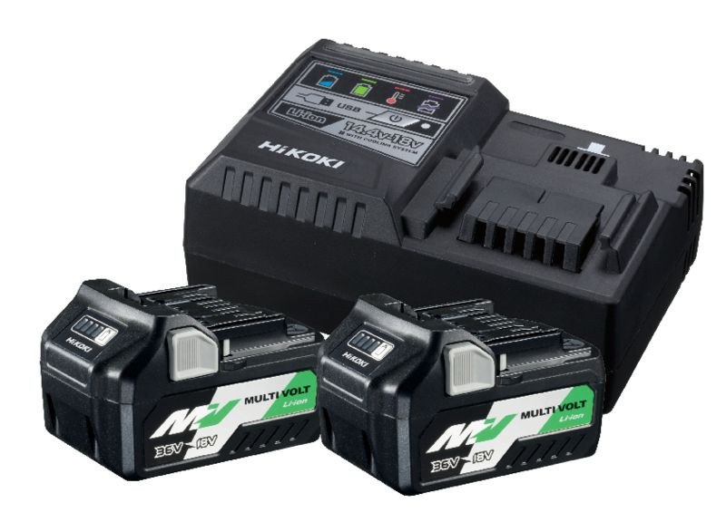 HiKOKI Batteripakke 2XBSL36A18+UC18YSL3 (68020011)
