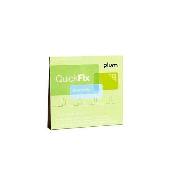 QuickFix Refill 45 stk Detectable Plaster, Bla (5513)