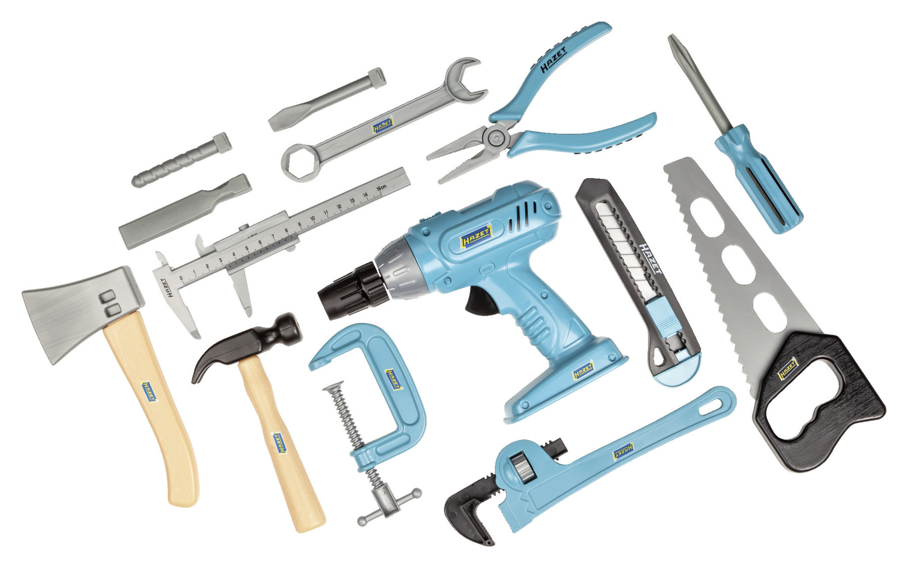 HAZET Junior tool sæt 61 dele. Leveres uden værktøjskasse (JUNIORTOOL1)