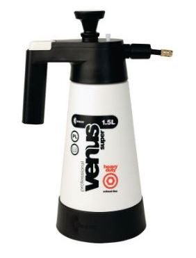 Sprayflaske 1,5 L Heavy Duty Sort/Hvid Venus Super, trykpumpe
