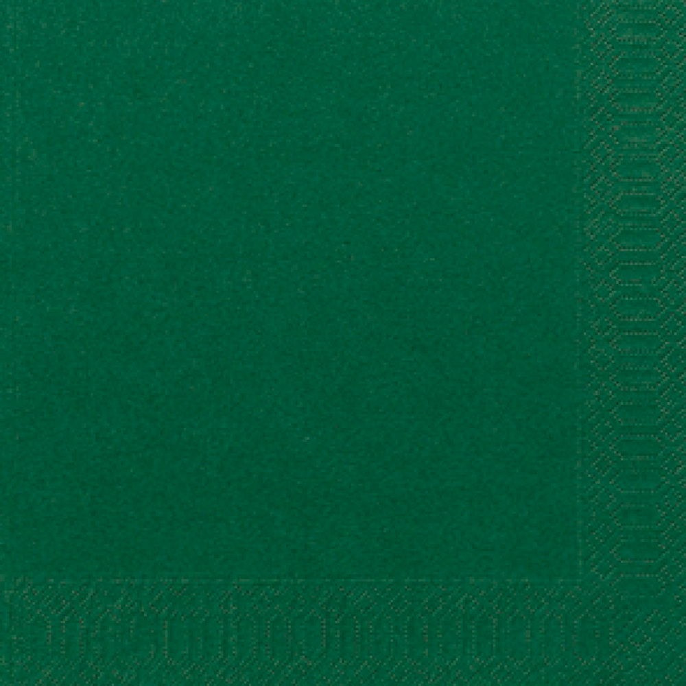 Billede af DUNI GO Serviet 3-lag 40x40 cm Mørkegrøn 1000 stk (2593)