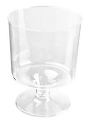 Hvidvinsglas, klar plast, 17 cl, 540 stk 8,6 x 6,6 cm