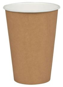 Kaffebæger brun 20 cl 1 sidet, 2500 stk Gastro-Line, pap med PE-belæg