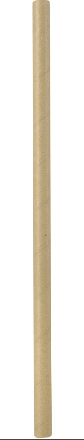 Sugerør brun papir, 25 cm, Ø8, 2000 stk