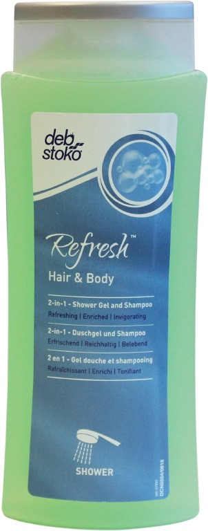 Deb Har og bodyshampoo 12 x 250 ml Med farve og parfume (HAB250ML)
