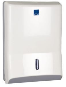 Dispenser Plast Hvid Maxi 14x28x40cm Til alle typer handklædeark