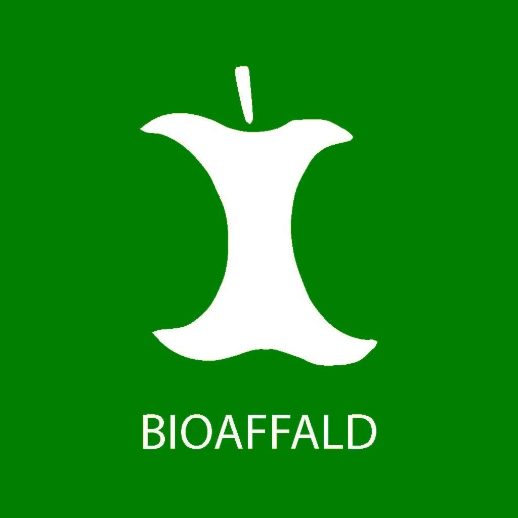 Billede af Piktogram til Bioaffald 12 x 12 cm Grøn (105) Selvklæbende, mat