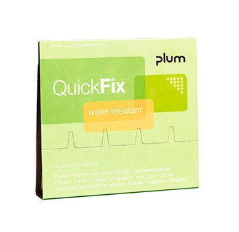 Se QuickFix Refill 45 stk Water resistant Plaster, Beige (5511) hos BLITE