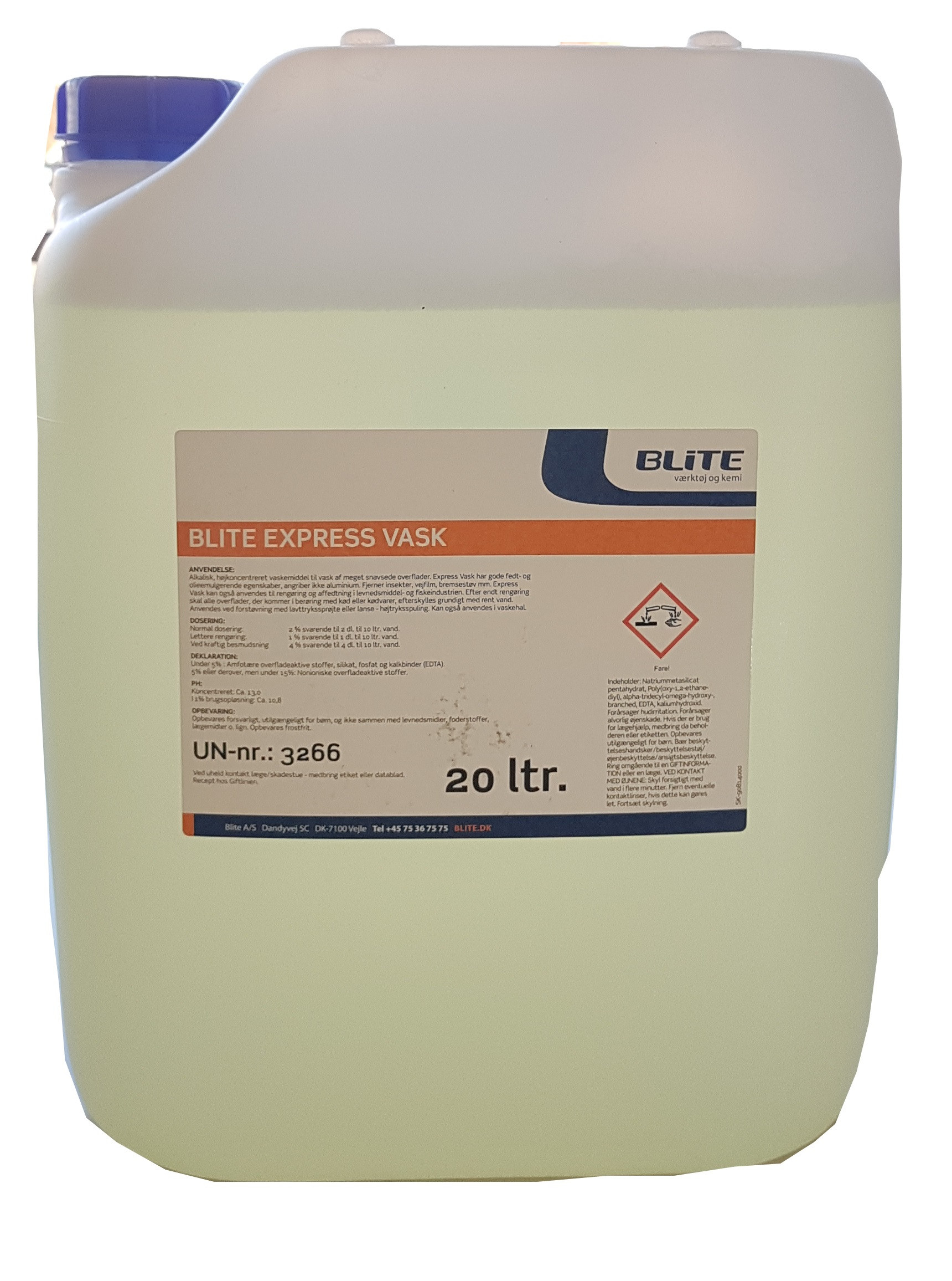BLITE Express Vask 200 l Højalkalisk affedtning (BEV-200)