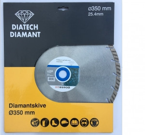 DIATECH DIAMANT Turbo diamantklinge Ø230 mm (1250-65)