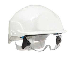 Billede af ICM Spectrum hjelm m. sikkerhedsbril. hvid (301200)
