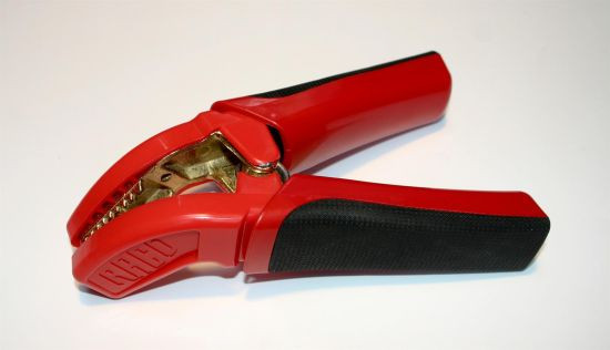 Startklemme Rød ISO 25-50 mm2 Fuldisoleret, vinklet klemme for hjælpe