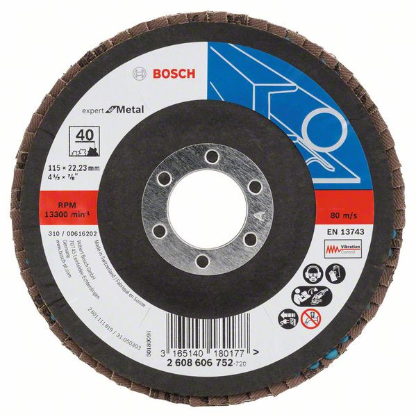 BOSCH Professional X551 EXPERT FOR METAL Ø115mm 40 korn (2608606752)