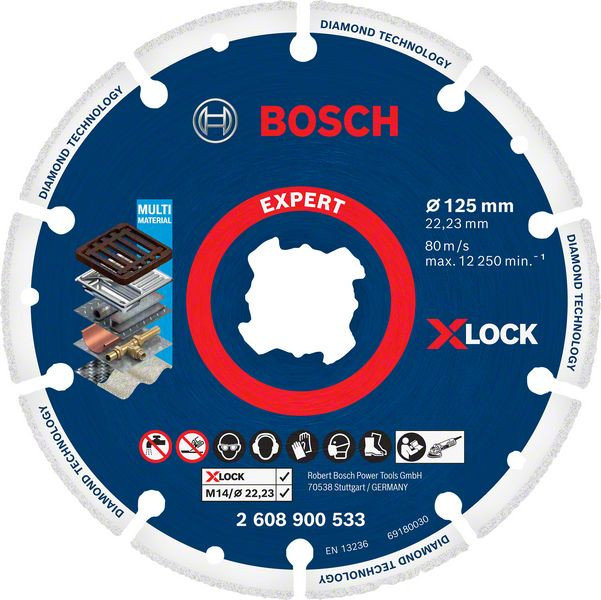 BOSCH Professional X-LOCK SKÆRESKIVER 125 x 22,23mm (2608900533)