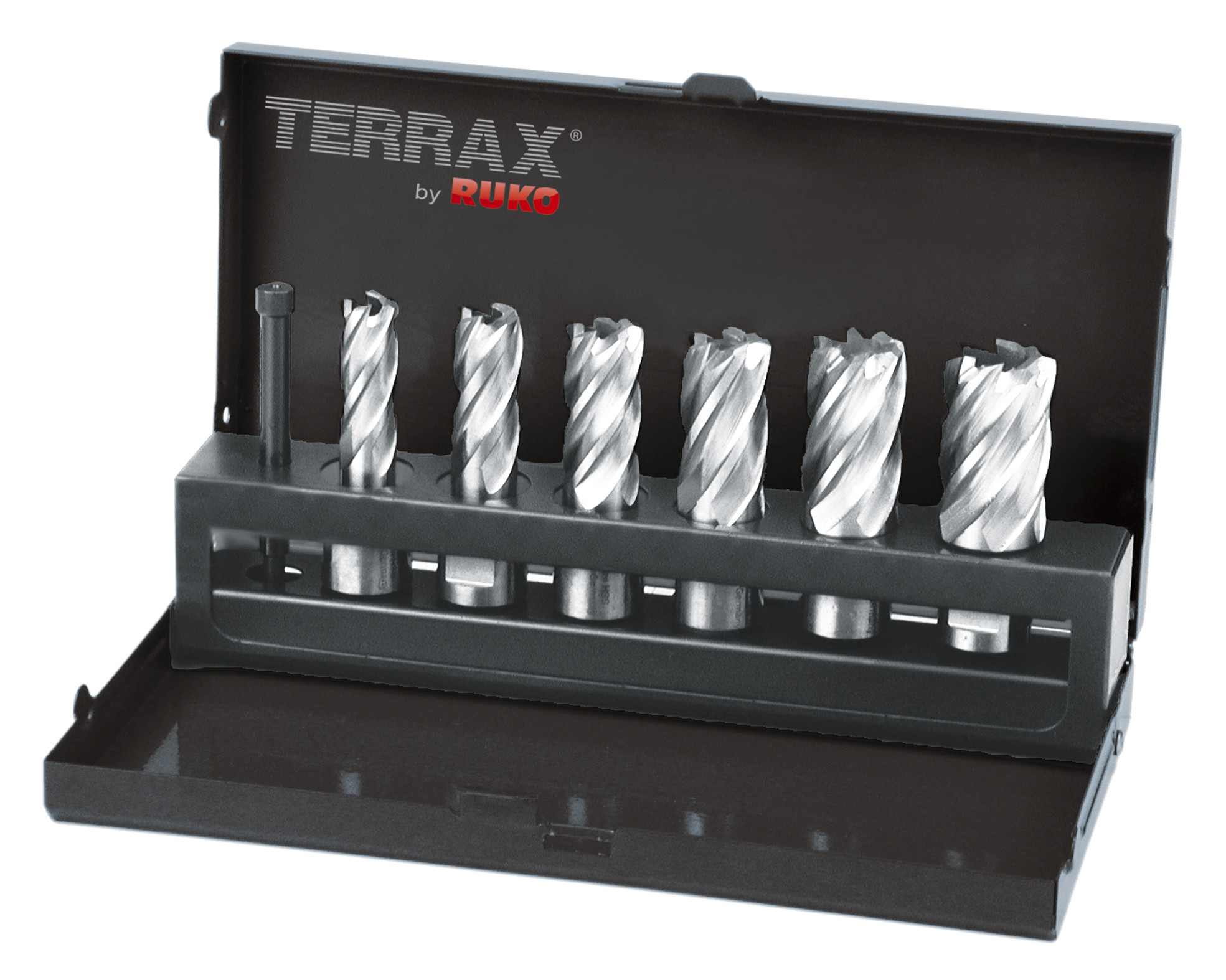 Se RUKO Terrax Borsæt 7 dele 12-22mm Kerneborsær HSS TERRAX (A108820) hos BLITE