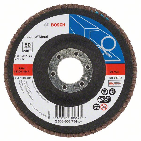 BOSCH Professional X551 EXPERT FOR METAL Ø115mm 80 korn(2608606754)