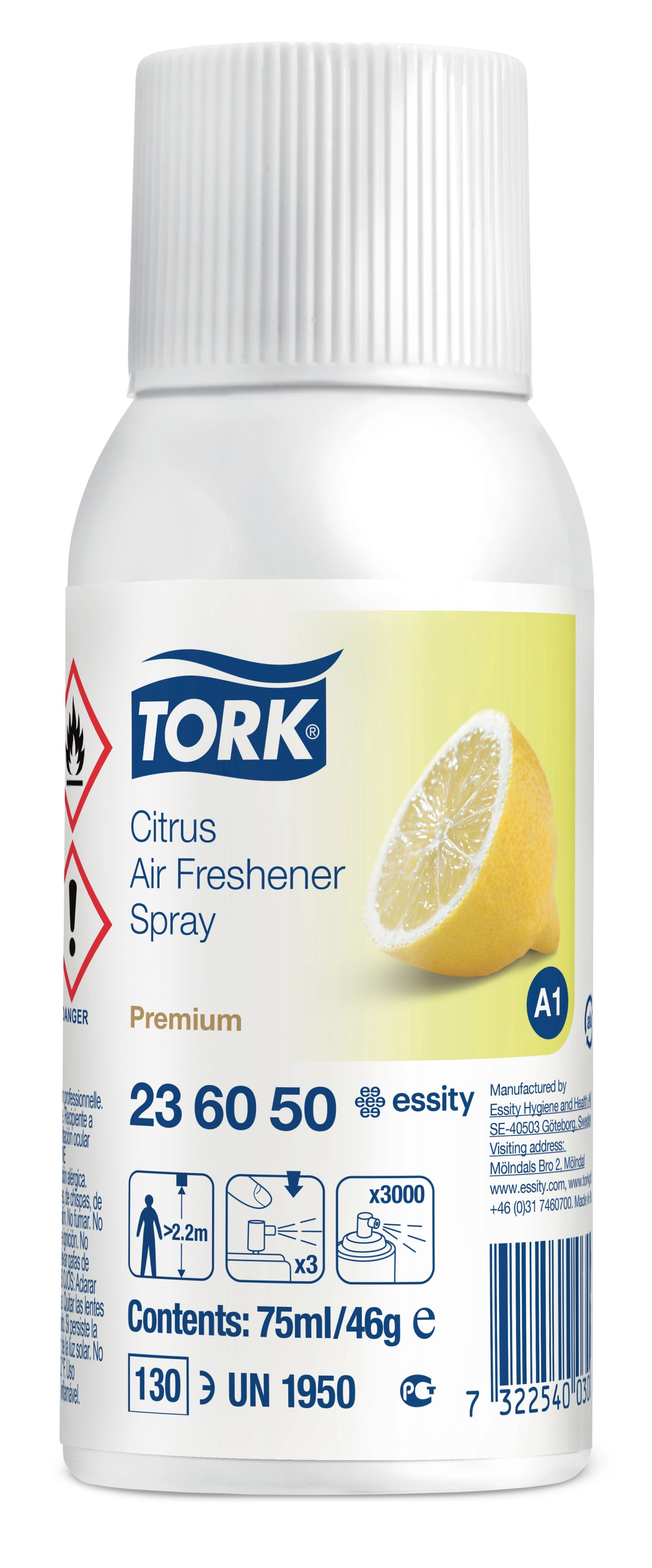 TORK Airfreshener A1 Citrus 12 stk Refill (236050)