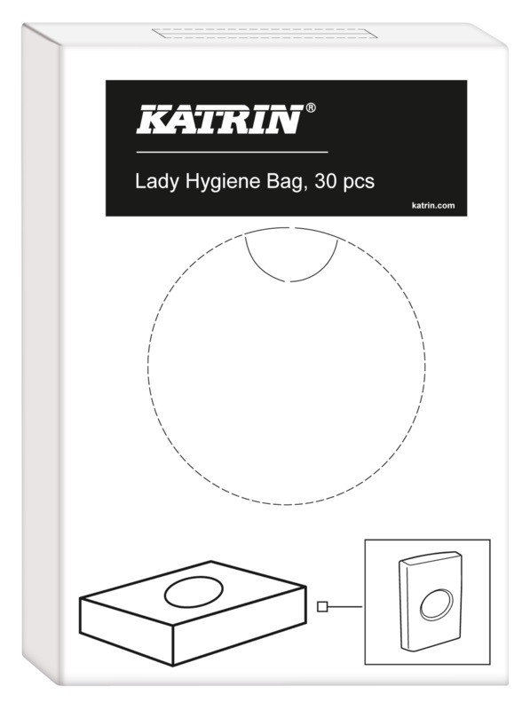 Katrin Hygiejnepose Hvid 0,25 l 30 stk 15 my 9,8x14,8 cm (961628)