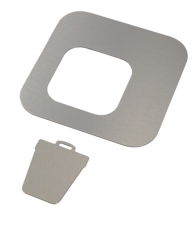 Pure Cover til affaldsbeholder 60 l Sølv/alu stal 30 x 30 cm (105821)