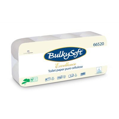 BulkySoft Toiletpapir 3-lag P 28,75 m Hvid Excellence 72 rl (66520)