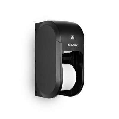 BulkySoft Dispenser EVS Toiletpapir 2 rl Compakt uden hylse Sort lodret (01378)