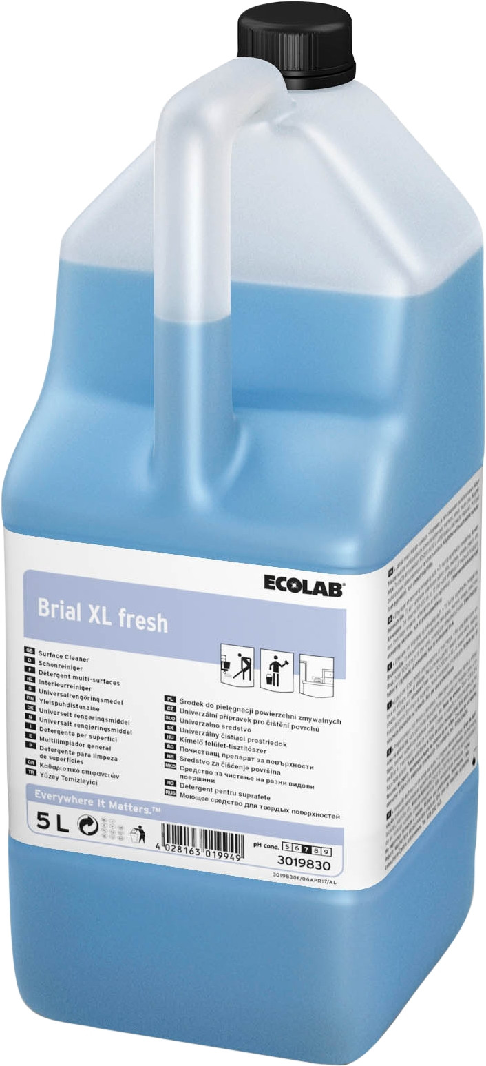 Ecolab Brial XL Fresh 2 x 5 l Universal med farve og parfume (3019830)