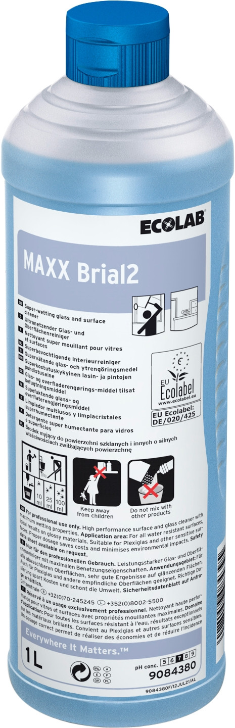 Se Ecolab Maxx Brial2, 12 x 1 l Universal uden parfume (9084380) hos BLITE