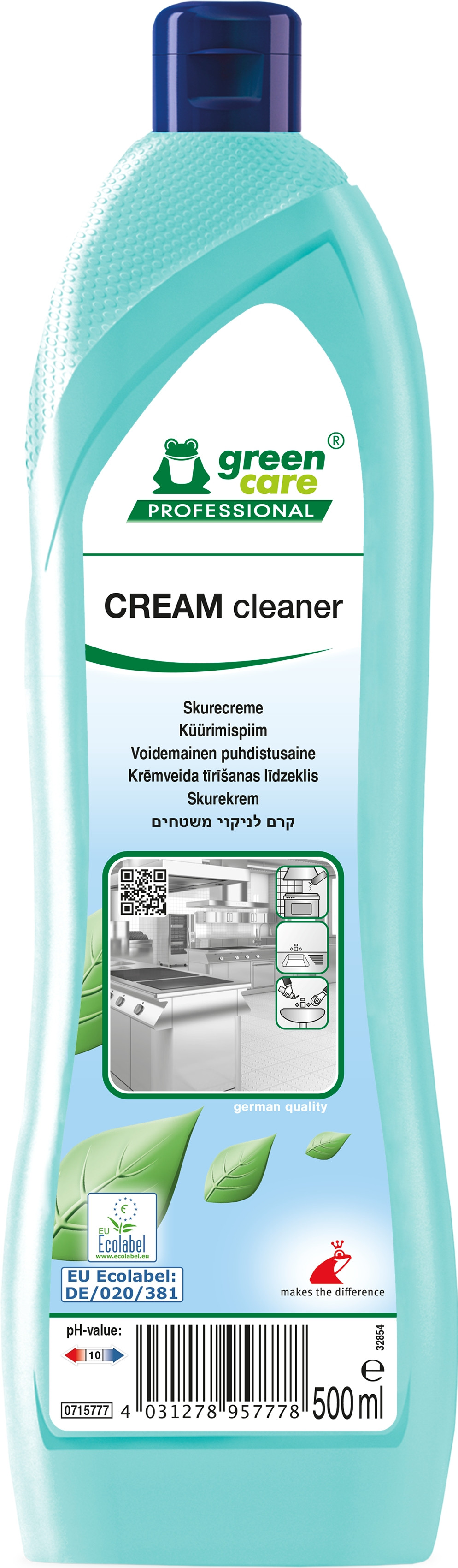 Billede af Green Care Prof Cream Cleaner 10 x 500 ml Skurecreme med parfume (715777)