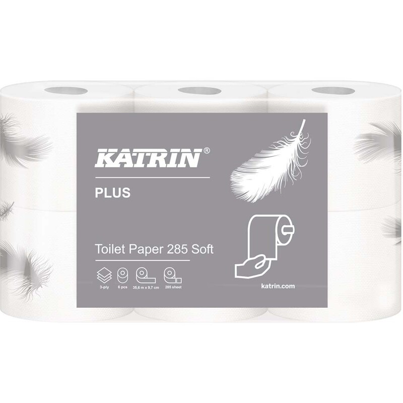 Katrin Toiletpapir 3-lag P 35 m Plus Ø12 cm 42 rl (38411)