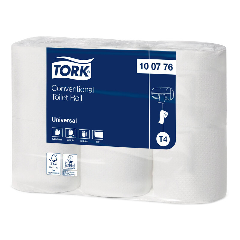 TORK Toiletpapir T4 1-lag P 50,4 m 48 rl Natur Advanced (100776)