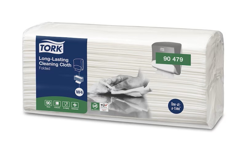 TORK Alt-i-en klud W4 4 x 90 ark Hvid Top-Pak (90479)