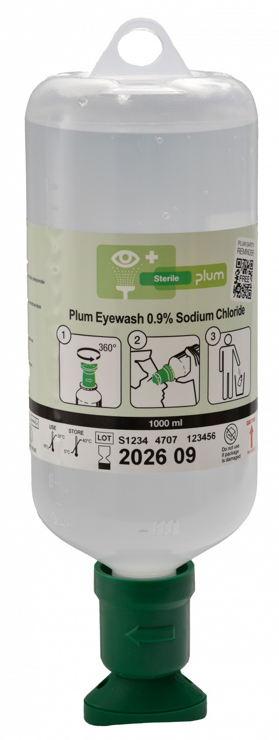 plum øjenskyl Eyewash 6 x 1000 ml Saltvand (4707)
