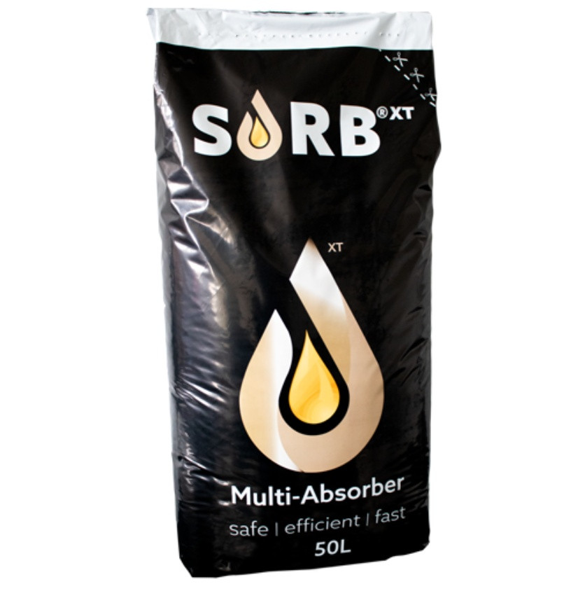 SORB XT 50L Oliesug i plast sæk 100 % naturlige træfibre (100100)