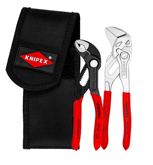 Se KNIPEX Mini-tangsæt i værktøjstaske 1 x 86 03 150, 1 x 87 01 12 (002072V01 ) hos BLITE