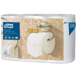 TORK Toiletpapir T4 4-lag P 19,1m 42 rl Hvid Premium (110405)