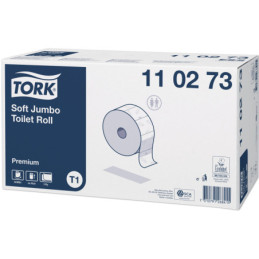 TORK Toiletpapir T1 Jumbo 2-lag P 230 m 6 rl Premium Hvid Ø26
