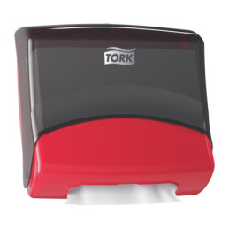 TORK Dispenser Aftørringsklud W4 Sort/Rød TopPak (654008)