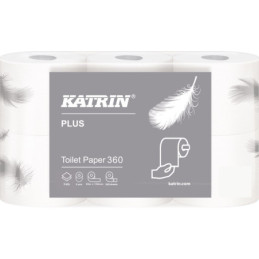 Katrin Toiletpapir 2-lag P 50,4 m Hvid Plus, 42 rl (181003)