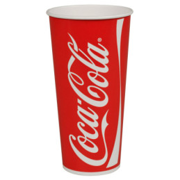 Coca-Cola bæger Rød/Hvid 75 cl 750 stk Ø10,5 x 17,9 cm, 32 oz