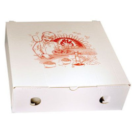 Pizzaæske 29x29x9 cm UFO 100 stk Buon Appetito logo