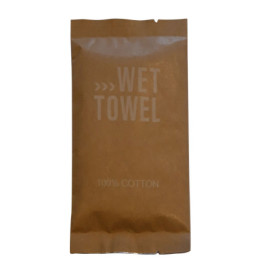 Vådserviet Pure Wet Towel Brun 480 stk Hvid Wet Towel Brun