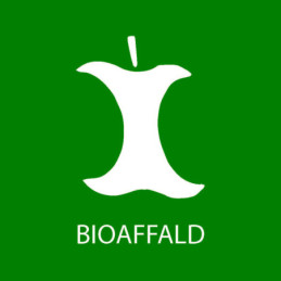 Piktogram til Bioaffald 12 x 12 cm Grøn (105) Selvklæbende, mat