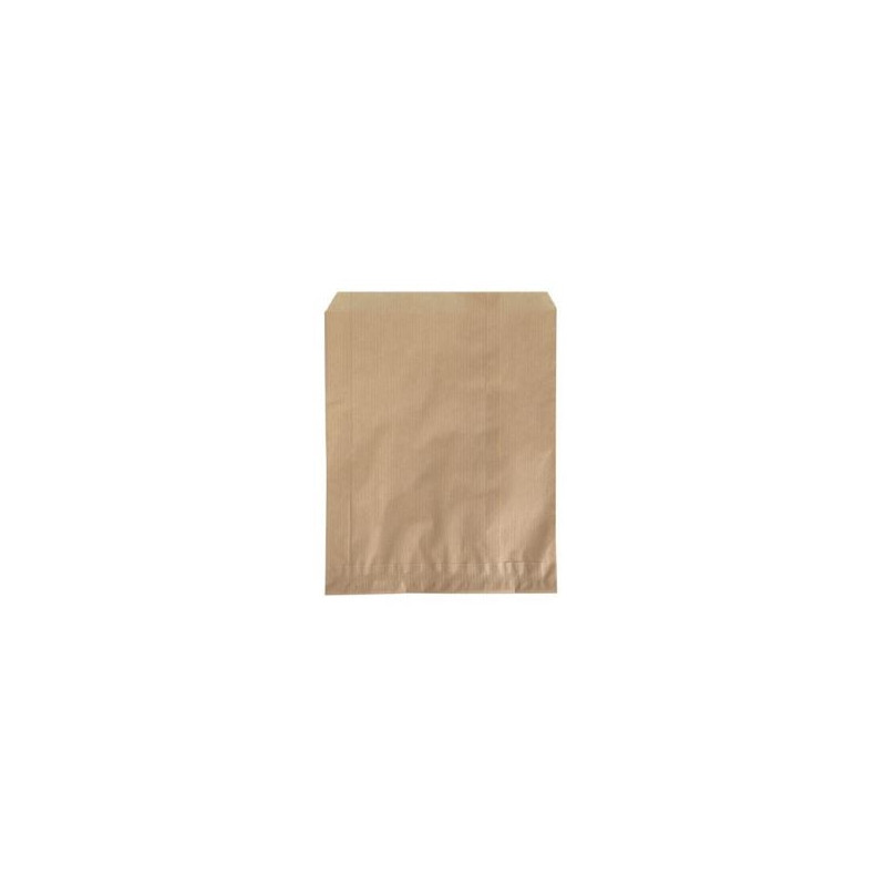 Brødpose, brun papir, 25x33 cm 2x500stk