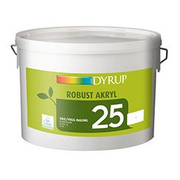 Dyrup robust akryl 25 - hvid - 10,00l