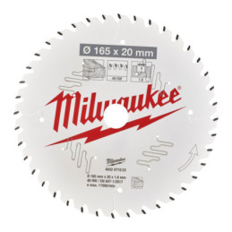 Milwaukee Rundsavklinge W165X20x1.6X40T (4932471932)