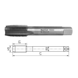 Baer STI TAP 10x1,25mm til gevind coils. (B3016)