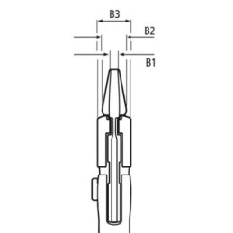KNIPEX Rørtang m/ parallelle kæber 150 mm (KN8605150)