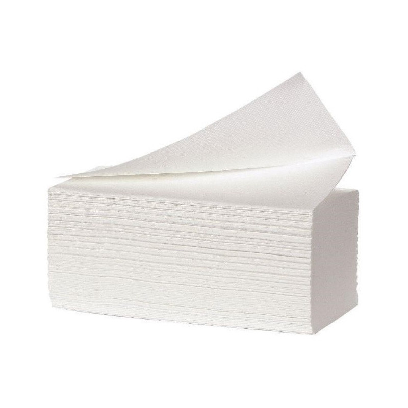 Håndklædeark V-fold 3-lag Hvid 24 x 21,5 cm 2250 ark