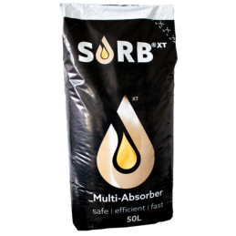 SORB XT 50L Oliesug i plast sæk 100 % naturlige træfibre